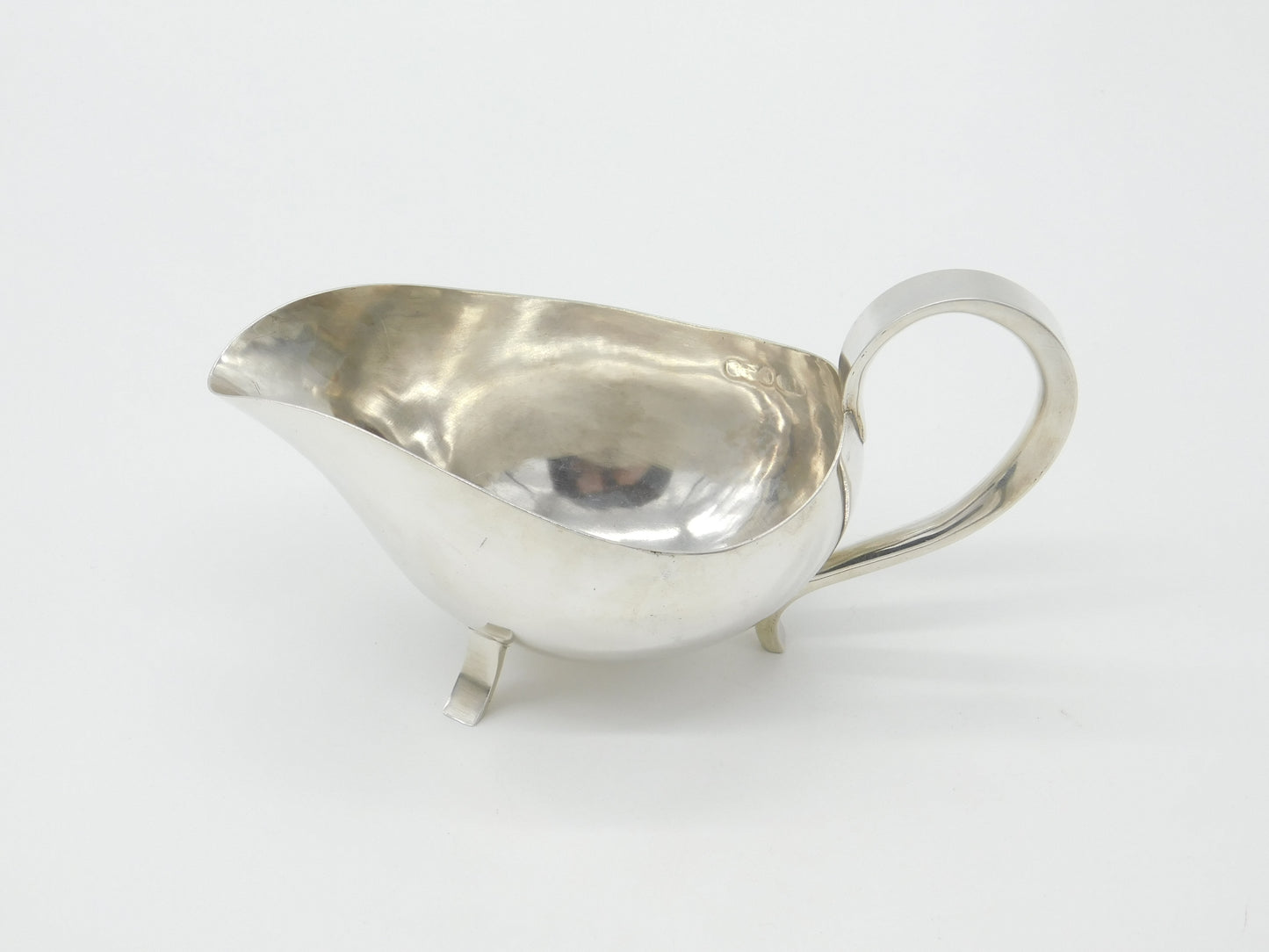 Modernist Sterling Silver Sauce Boat Chesterfield College of Art Vintage 1970