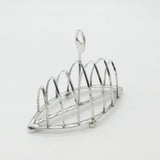 Large Victorian Sterling Silver Crested Toast Rack Antique 1879 Sheffield