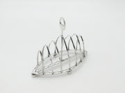 Large Victorian Sterling Silver Crested Toast Rack Antique 1879 Sheffield