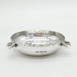 Arts & Crafts Planished Sterling Silver Ashtray Antique 1945 London Robert Prout