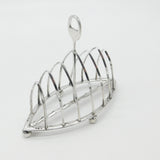 Large Victorian Sterling Silver Crested Toast Rack Antique 1879 Sheffield