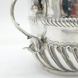 William III Sterling Silver Fluted Porringer Antique 1690 London Jonah Kirke