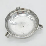 Arts & Crafts Planished Sterling Silver Ashtray Antique 1945 London Robert Prout