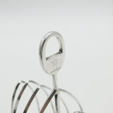 Large Victorian Sterling Silver Crested Toast Rack Antique 1879 Sheffield