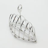 Large Victorian Sterling Silver Crested Toast Rack Antique 1879 Sheffield