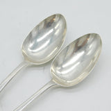 Paul Storr George III Sterling Silver Pair of Crested Tablespoons Antique 1816 London