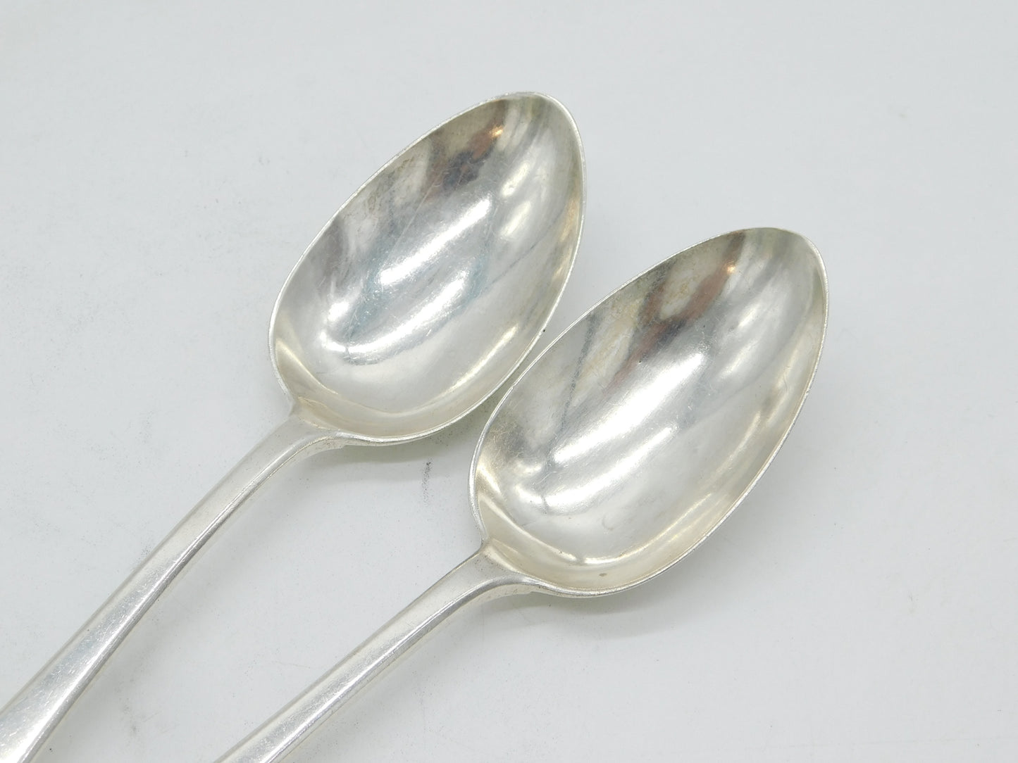 Paul Storr George III Sterling Silver Pair of Crested Tablespoons Antique 1816 London