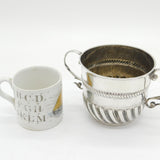 William III Sterling Silver Fluted Porringer Antique 1690 London Jonah Kirke