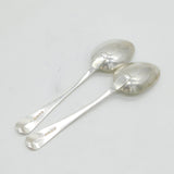 Paul Storr George III Sterling Silver Pair of Crested Tablespoons Antique 1816 London