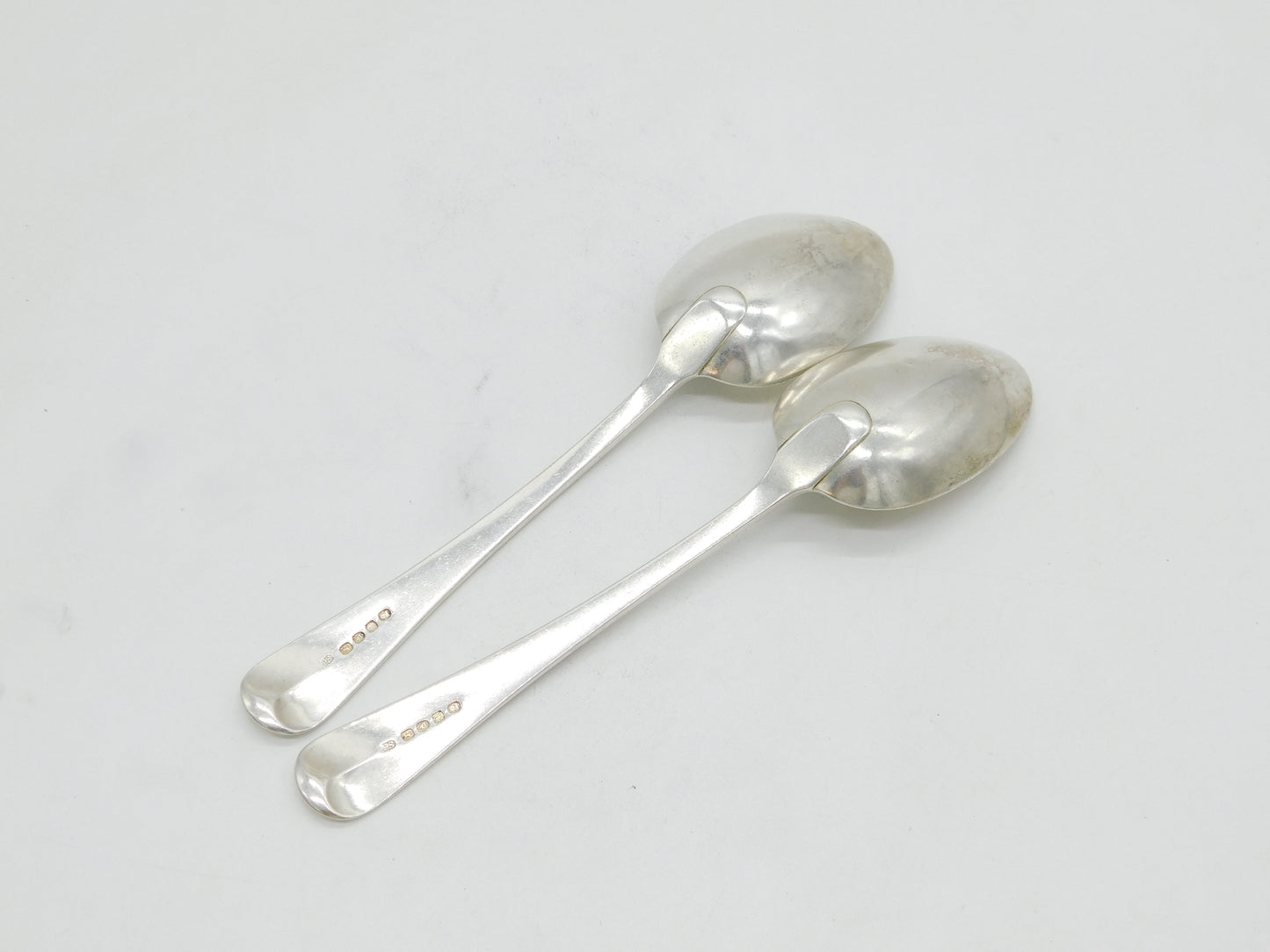 Paul Storr George III Sterling Silver Pair of Crested Tablespoons Antique 1816 London