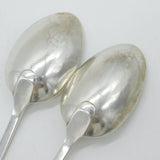 Paul Storr George III Sterling Silver Pair of Crested Tablespoons Antique 1816 London