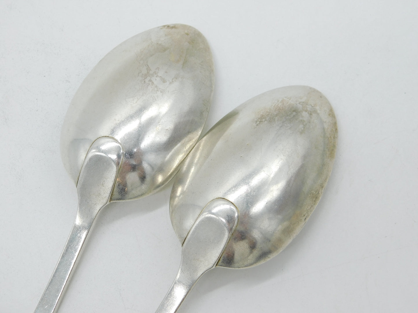 Paul Storr George III Sterling Silver Pair of Crested Tablespoons Antique 1816 London