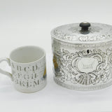 George III Sterling Silver Floral Pattern Tea Caddy Antique 1783 London