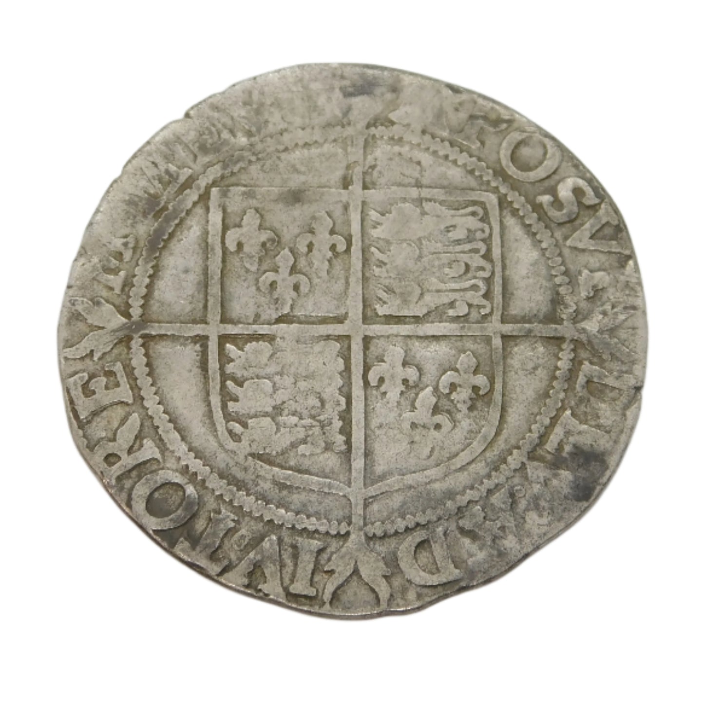 Queen Elizabeth I 5th Issue Shilling Coin 'ELIZAB M.M BELL' 1583-83 Antique