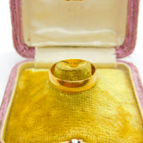 English 22ct Yellow Gold Wedding Band Ring Vintage 1969 London Size M UK