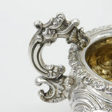 Georgian Sterling Silver Ornate Repousse Sauce Jug Antique 1830 Sheffield