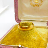 English 22ct Yellow Gold Wedding Band Ring Vintage 1969 London Size M UK