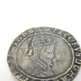 King James I 2nd Coinage Silver Shilling Coin 1605-06 Antique Fair Condition