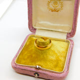 English 22ct Yellow Gold Wedding Band Ring Vintage 1969 London Size M UK