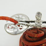 George II Sterling Silver Floral Wax Jack Antique London c1750s
