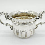 Edwardian Sterling Silver Floral Porringer Cup Antique 1904 Birmingham