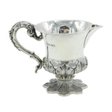 William IV Sterling Silver Floral Pattern Cream Jug Antique 1833 London