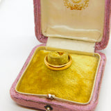 English 22ct Yellow Gold Wedding Band Ring Antique Art Deco 1926 London