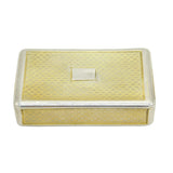 George III Sterling Silver Gilt Snuff Box Antique 1808 London William Parker