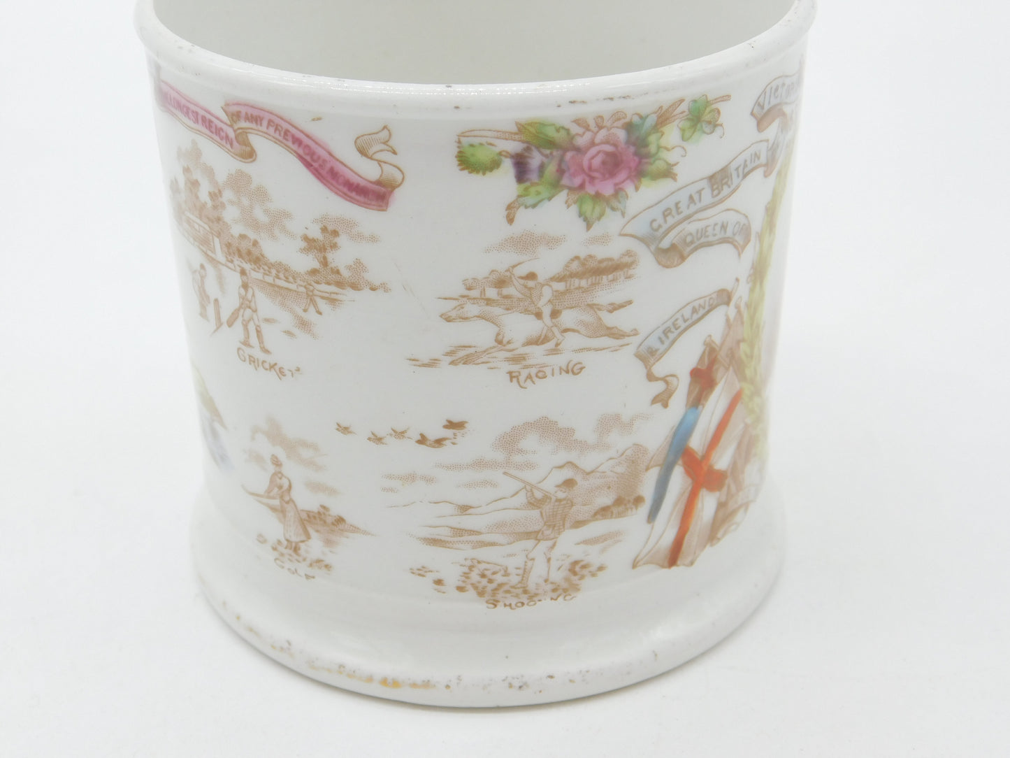 Harrods Queen Victoria Diamond Jubilee Commemorative Mug Antique 1897