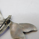 Sterling Silver Blue Enamel Dragonfly Sweetheart Brooch Antique c1910 Edwardian