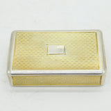 George III Sterling Silver Gilt Snuff Box Antique 1808 London William Parker