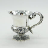 William IV Sterling Silver Floral Pattern Cream Jug Antique 1833 London