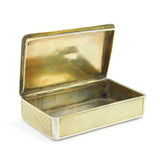 George III Sterling Silver Gilt Snuff Box Antique 1808 London William Parker
