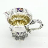 William IV Sterling Silver Floral Pattern Cream Jug Antique 1833 London