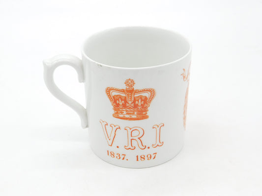 Doulton Burslem Queen Victoria Arundel Park Diamond Jubilee Mug Antique 1897