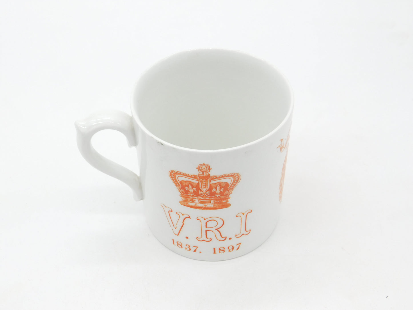 Doulton Burslem Queen Victoria Arundel Park Diamond Jubilee Mug Antique 1897