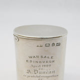 Victorian Sterling Silver Boer War Period 'War Sale' Vesta Case Antique 1893 Birmingham
