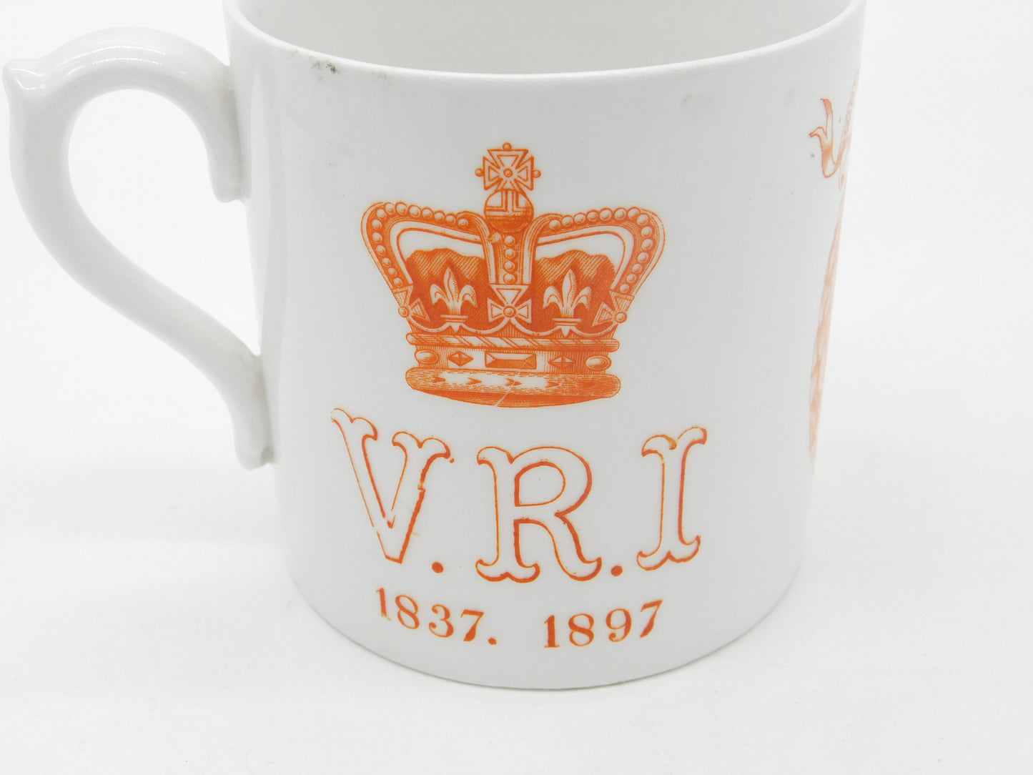 Doulton Burslem Queen Victoria Arundel Park Diamond Jubilee Mug Antique 1897