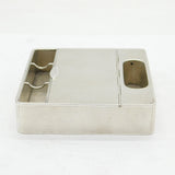 Sterling Silver Engine Turned Smokers Combination Ashtray Antique 1913 London