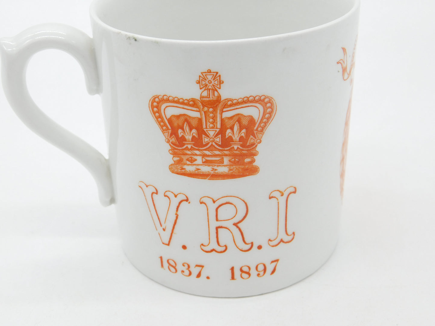 Doulton Burslem Queen Victoria Arundel Park Diamond Jubilee Mug Antique 1897