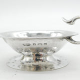 Arts & Crafts Planished Sterling Silver Salt Cellars A.E. Jones Antique 1903 Edwardian