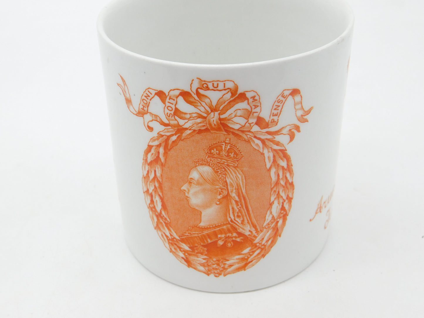 Doulton Burslem Queen Victoria Arundel Park Diamond Jubilee Mug Antique 1897