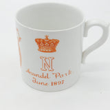 Doulton Burslem Queen Victoria Arundel Park Diamond Jubilee Mug Antique 1897