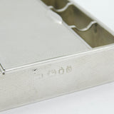 Sterling Silver Engine Turned Smokers Combination Ashtray Antique 1913 London