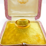 Plain Wedding Band Ring English 22k Gold Antique 1911 Edwardian Birmingham