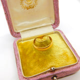 Plain Wedding Band Ring English 22k Gold Antique 1911 Edwardian Birmingham