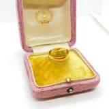 Plain Wedding Band Ring English 22k Gold Antique 1911 Edwardian Birmingham