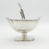 George III Sterling Silver Dog Crest Sweet-Treat Basket Antique 1793 London