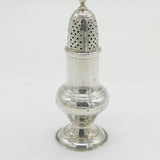 George II Sterling Silver Lion Crest Muffineer Sugar Caster Antique 1750 London