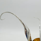 S.E.W Studio Sterling Silver Large Planished Tail Form Punch Bowl & Ladle 2006 London